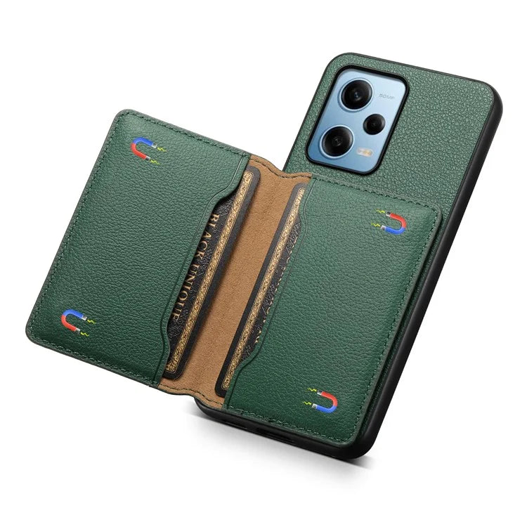 For Xiaomi Redmi Note 12 Pro 5G / 12 Pro Speed 5G / Poco X5 Pro 5G Case TPU+PC+PU Kickstand Phone Cover with Card