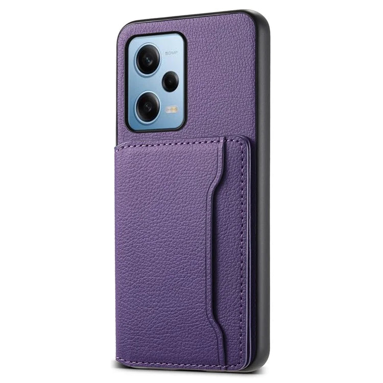 For Xiaomi Redmi Note 12 Pro 5G / 12 Pro Speed 5G / Poco X5 Pro 5G Case TPU+PC+PU Kickstand Phone Cover with Card