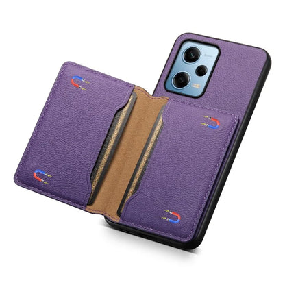 For Xiaomi Redmi Note 12 Pro 5G / 12 Pro Speed 5G / Poco X5 Pro 5G Case TPU+PC+PU Kickstand Phone Cover with Card