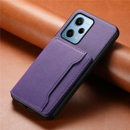 For Xiaomi Redmi Note 12 Pro 5G / 12 Pro Speed 5G / Poco X5 Pro 5G Case TPU+PC+PU Kickstand Phone Cover with Card