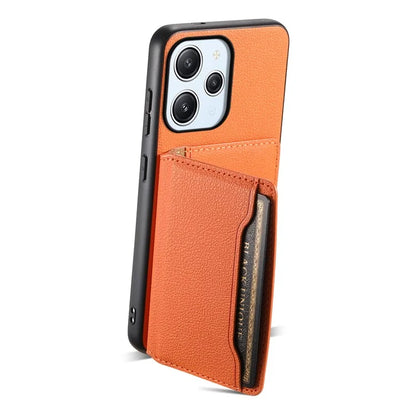 For Xiaomi Redmi Note 12R 5G / Redmi 12 5G (Global) / Redmi 12 4G Case Calf Texture Card Slots Shell