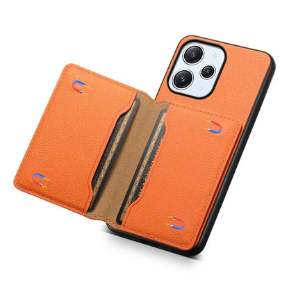For Xiaomi Redmi Note 12R 5G / Redmi 12 5G (Global) / Redmi 12 4G Case Calf Texture Card Slots Shell