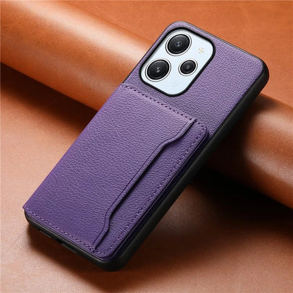 For Xiaomi Redmi Note 12R 5G / Redmi 12 5G (Global) / Redmi 12 4G Case Calf Texture Card Slots Shell