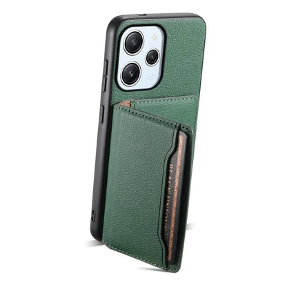 For Xiaomi Redmi Note 12R 5G / Redmi 12 5G (Global) / Redmi 12 4G Case Calf Texture Card Slots Shell