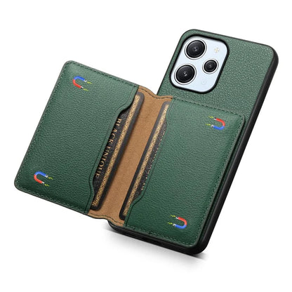 For Xiaomi Redmi Note 12R 5G / Redmi 12 5G (Global) / Redmi 12 4G Case Calf Texture Card Slots Shell