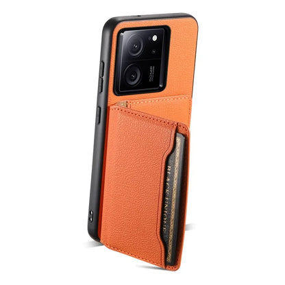 For Xiaomi 13T / 13T Pro / Redmi K60 Ultra Kickstand Case Card Slots Calf Texture Phone Protector