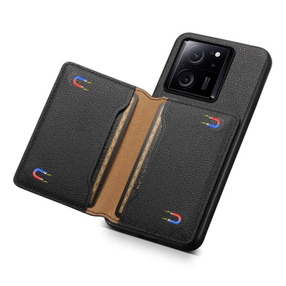 For Xiaomi 13T / 13T Pro / Redmi K60 Ultra Kickstand Case Card Slots Calf Texture Phone Protector