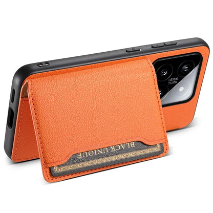 For Xiaomi 14 Case Anti-Scratch Calf Texture Kickstand Phone Cover