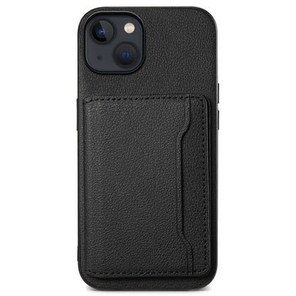 For iPhone 13 Case Card Holder Slots Kickstand PU Leather Phone Back Cover