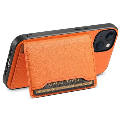 For iPhone 13 Case Card Holder Slots Kickstand PU Leather Phone Back Cover