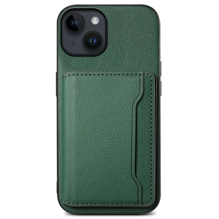 For iPhone 14 Case Anti-Scratch PU Leather Calf Texture Phone Cover