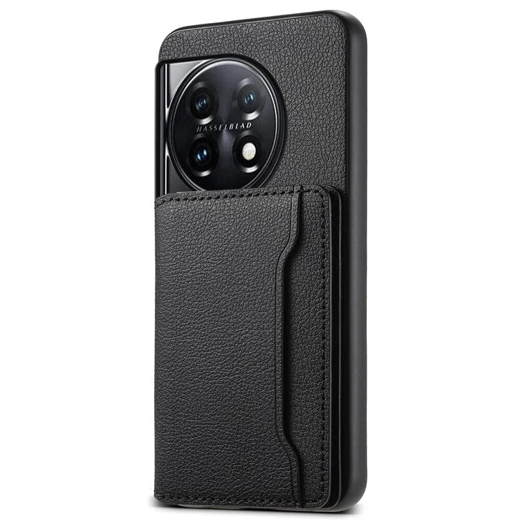 For OnePlus 11 5G Case PU Leather Coated PC+TPU Protective Phone Cover