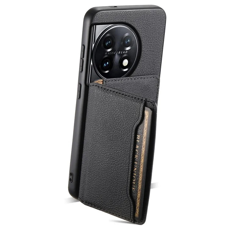 For OnePlus 11 5G Case PU Leather Coated PC+TPU Protective Phone Cover