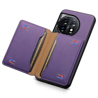 For OnePlus 11 5G Case PU Leather Coated PC+TPU Protective Phone Cover