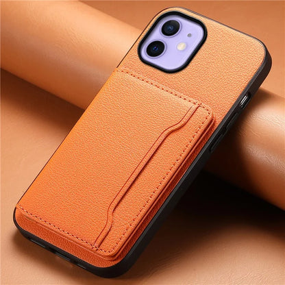 For iPhone 12 6.1 inch / 12 Pro 6.1 inch Case Anti-Scratch Calf Texture Phone Back Protector