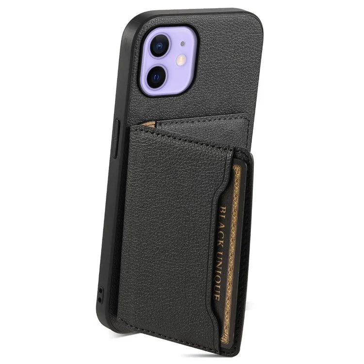 For iPhone 12 6.1 inch / 12 Pro 6.1 inch Case Anti-Scratch Calf Texture Phone Back Protector