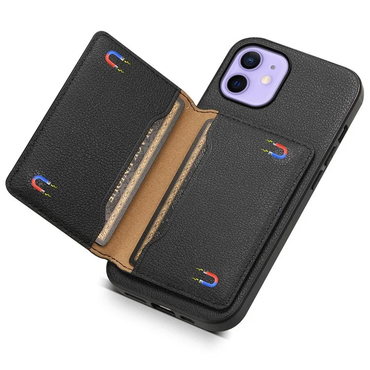 For iPhone 12 6.1 inch / 12 Pro 6.1 inch Case Anti-Scratch Calf Texture Phone Back Protector
