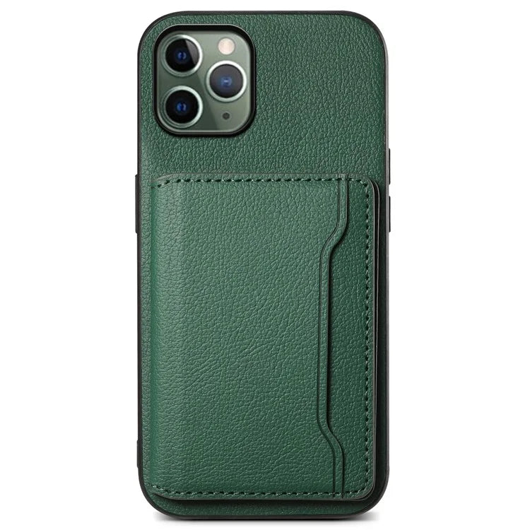 For iPhone 11 Pro Case Calf Texture PU Leather Card Slots Phone Cover