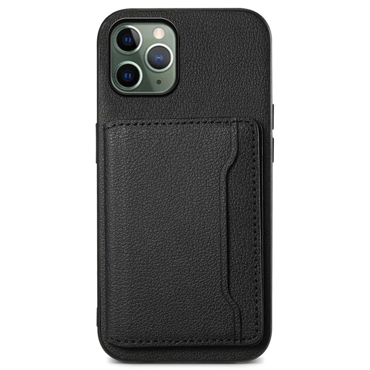 For iPhone 11 Pro Case Calf Texture PU Leather Card Slots Phone Cover