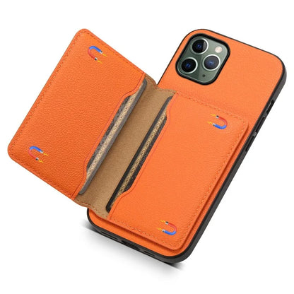 For iPhone 11 Pro Case Calf Texture PU Leather Card Slots Phone Cover