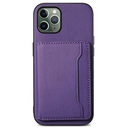 For iPhone 11 Pro Case Calf Texture PU Leather Card Slots Phone Cover