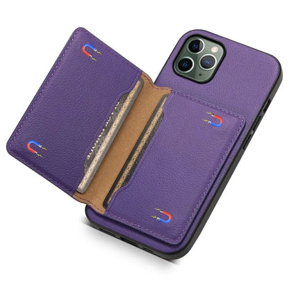 For iPhone 11 Pro Case Calf Texture PU Leather Card Slots Phone Cover