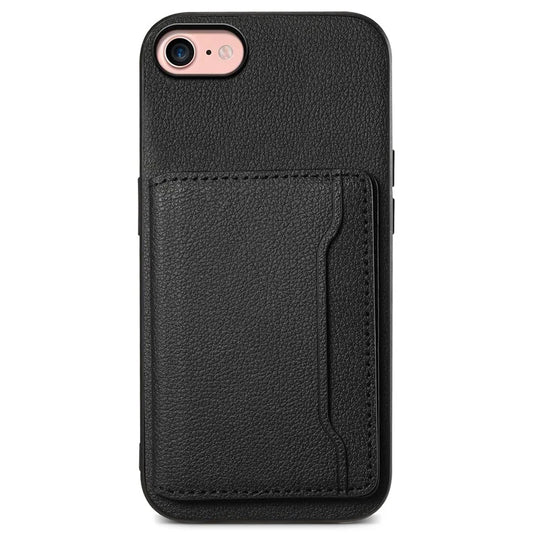 For iPhone 7 / 8 / SE (2020) / SE (2022) Case PU Leather Card Slots Kickstand Protective Cover
