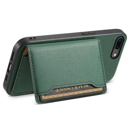 For iPhone 7 Plus / 8 Plus Case Card Slots PU Leather+PC+TPU Kickstand Phone Cover