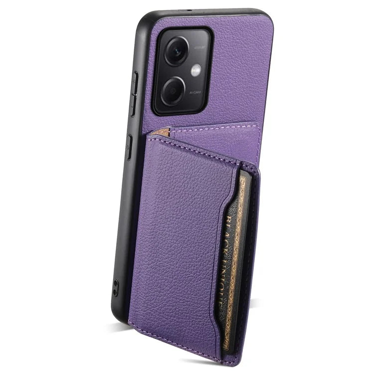 For Xiaomi Redmi Note 12 5G (China) / (India) / (Global) / Poco X5 5G Case Card Slots Kickstand Phone Cover