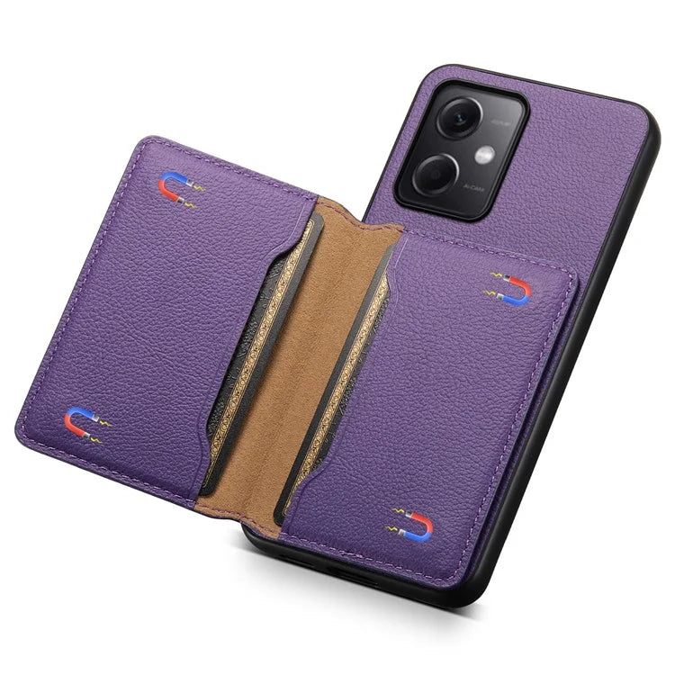 For Xiaomi Redmi Note 12 5G (China) / (India) / (Global) / Poco X5 5G Case Card Slots Kickstand Phone Cover