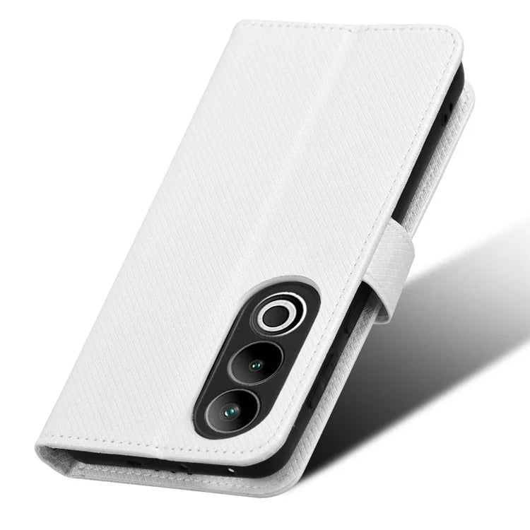 For OnePlus Ace 3V 5G Case Diamond Texture Folio Stand Phone Cover with Wrist Strap