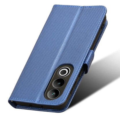 For OnePlus Ace 3V 5G Case Diamond Texture Folio Stand Phone Cover with Wrist Strap