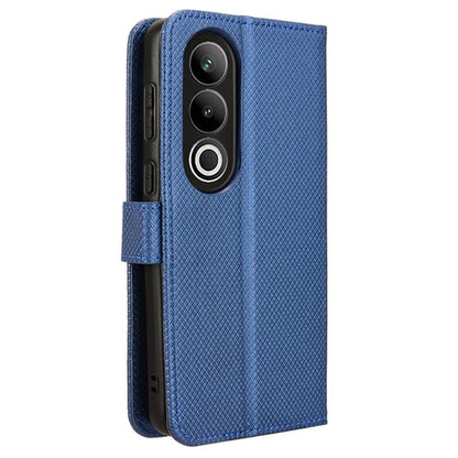 For OnePlus Ace 3V 5G Case Diamond Texture Folio Stand Phone Cover with Wrist Strap