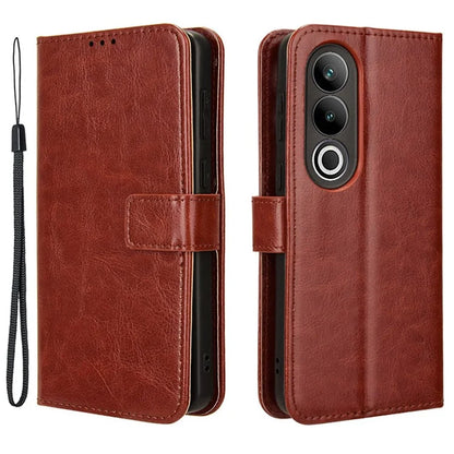 For OnePlus Ace 3V 5G Case Crazy Horse Texture Leather Folio Phone Cover