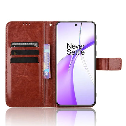 For OnePlus Ace 3V 5G Case Crazy Horse Texture Leather Folio Phone Cover