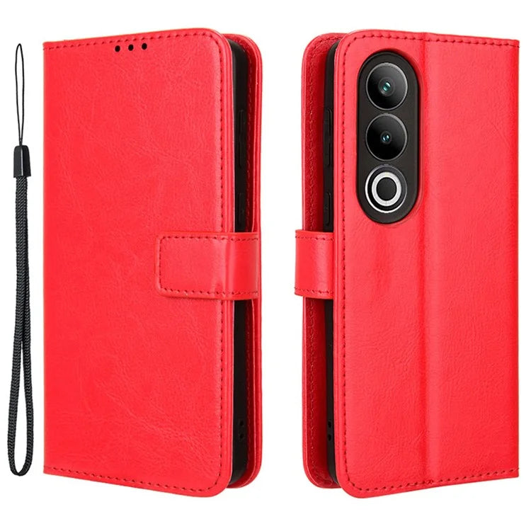 For OnePlus Ace 3V 5G Case Crazy Horse Texture Leather Folio Phone Cover