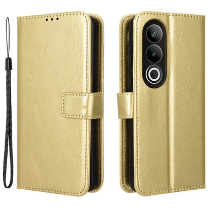 For OnePlus Ace 3V 5G Case Crazy Horse Texture Leather Folio Phone Cover
