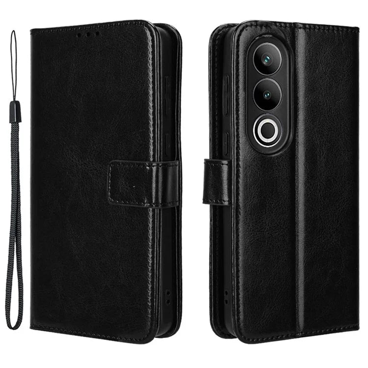 For OnePlus Ace 3V 5G Case Crazy Horse Texture Leather Folio Phone Cover