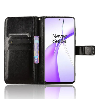 For OnePlus Ace 3V 5G Case Crazy Horse Texture Leather Folio Phone Cover