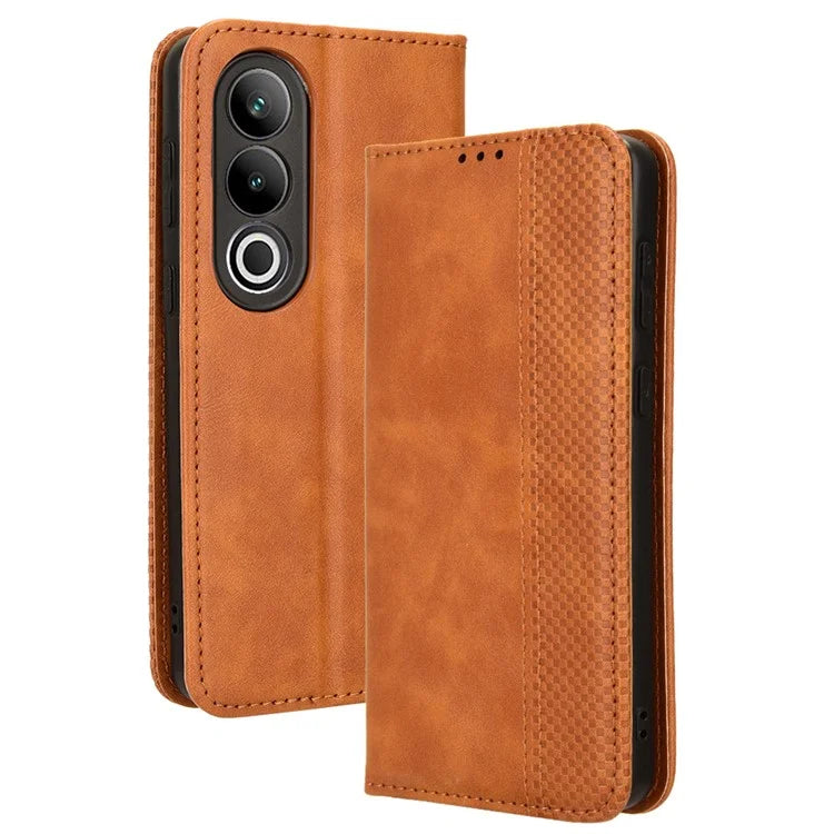 For OnePlus Ace 3V 5G Wallet Case Retro Leather Magnetic Closing Phone Cover
