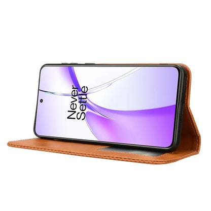 For OnePlus Ace 3V 5G Wallet Case Retro Leather Magnetic Closing Phone Cover