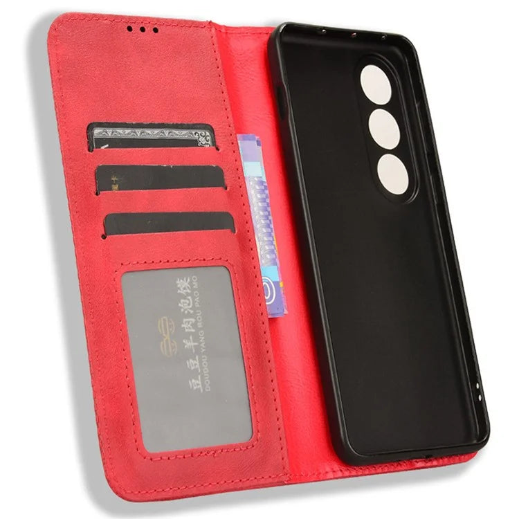 For OnePlus Ace 3V 5G Wallet Case Retro Leather Magnetic Closing Phone Cover