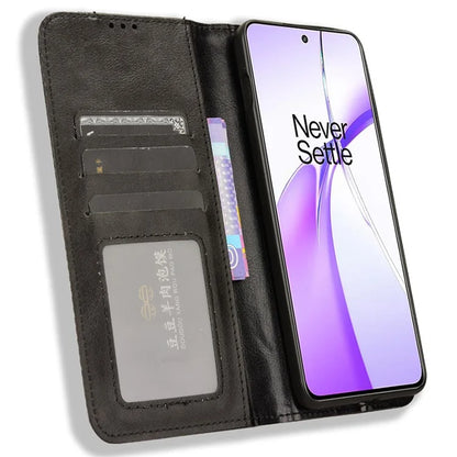 For OnePlus Ace 3V 5G Wallet Case Retro Leather Magnetic Closing Phone Cover