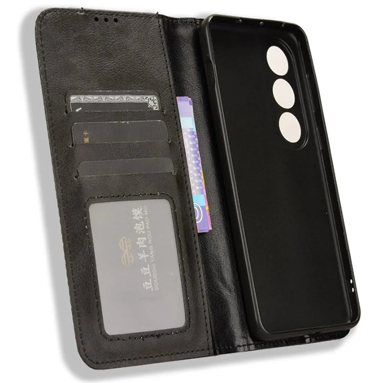 For OnePlus Ace 3V 5G Wallet Case Retro Leather Magnetic Closing Phone Cover