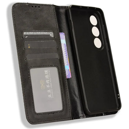 For OnePlus Ace 3V 5G Wallet Case Retro Leather Magnetic Closing Phone Cover