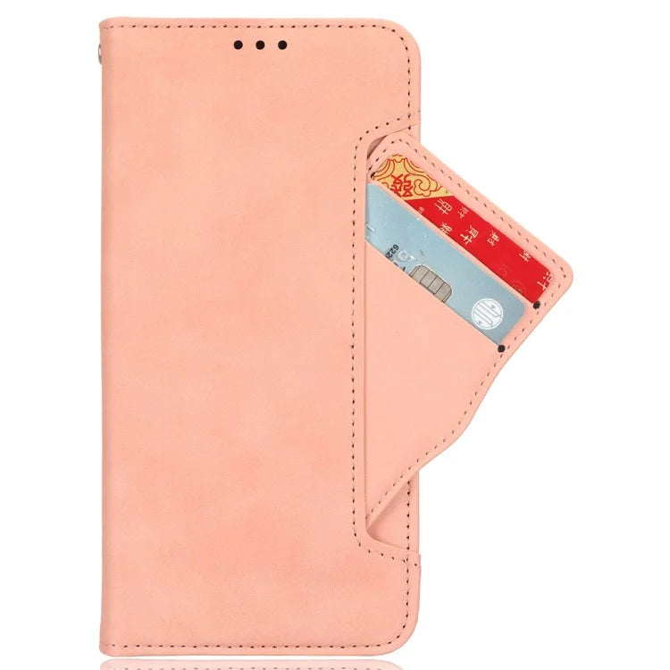For Nothing Phone (2a) Leather Case Multiple Card Slots Magnetic Closure Phone Cover
