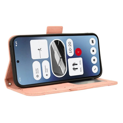 For Nothing Phone (2a) Leather Case Multiple Card Slots Magnetic Closure Phone Cover