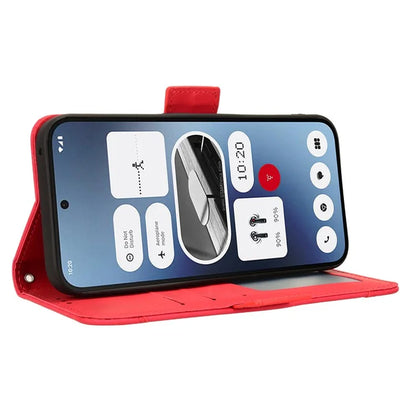 For Nothing Phone (2a) Leather Case Multiple Card Slots Magnetic Closure Phone Cover