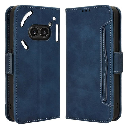 For Nothing Phone (2a) Leather Case Multiple Card Slots Magnetic Closure Phone Cover