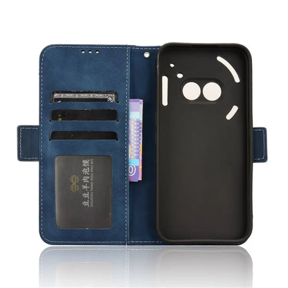For Nothing Phone (2a) Leather Case Multiple Card Slots Magnetic Closure Phone Cover
